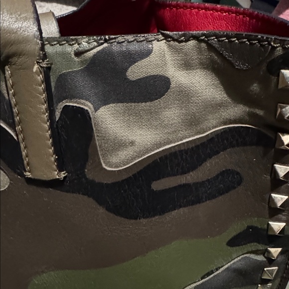 Valentino Camo Leather/Canvas Tote - Picture 4 of 16
